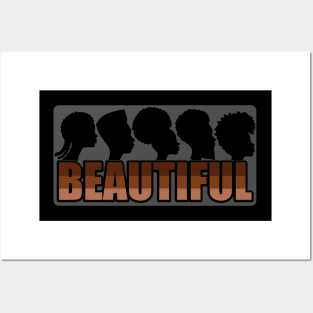 black is beautiful natural hairstyles and brown skin tones Posters and Art